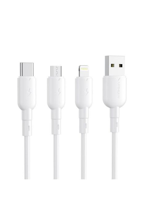 Мултифункционален заряден кабел с 3 различни порта