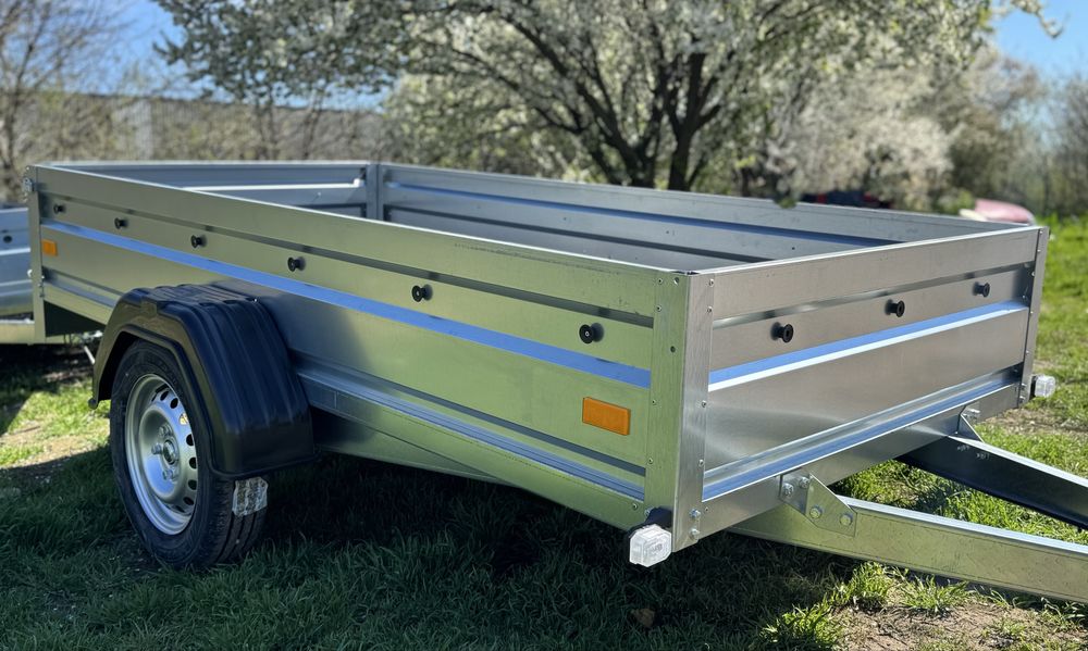 Remorca nouă 750 kg, 235x125 cm, CIV+RAR efectuat, PREȚ PROMOȚIONAL, posibilitate RATE!!