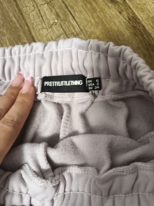 Pantaloni trening vătuiți Pretty Little roz pudra mărime xs