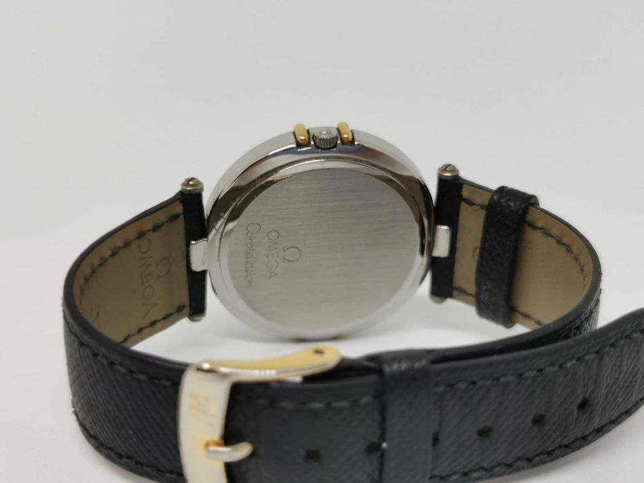 Omega Constellation Day Date Bicolor Piele Ladies ceas dama