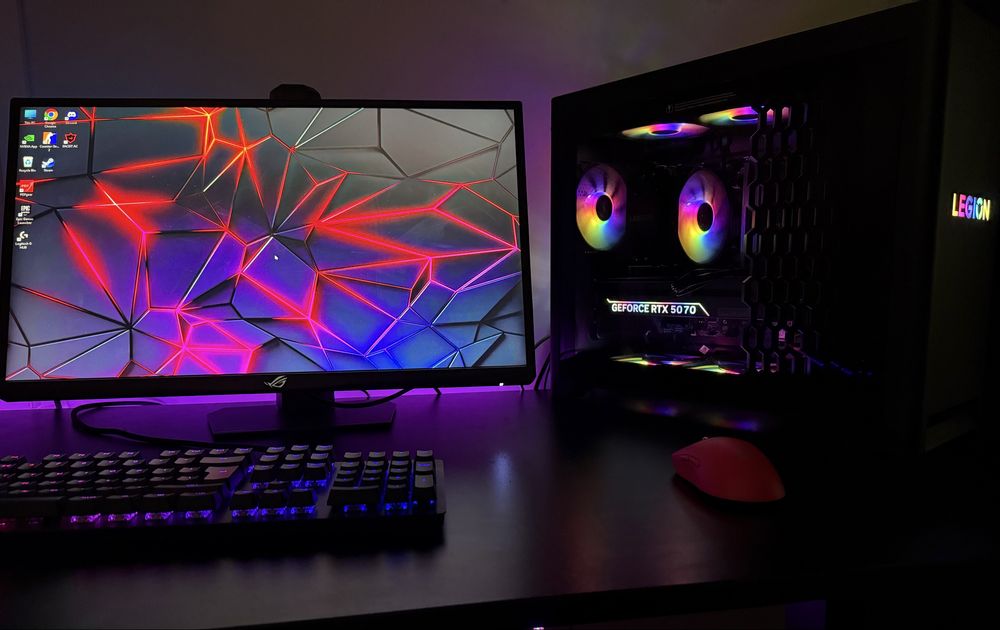 Setup Complet Pc Gaming Ryzen 7 RTX 5070 Monitor 610hz