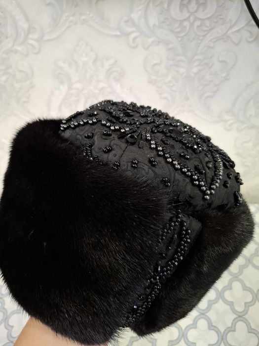 Шапка-борик  норковая