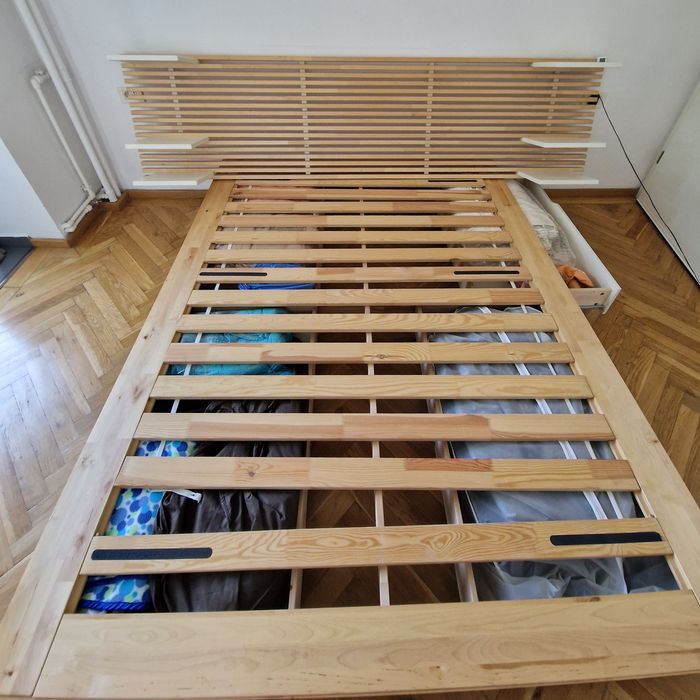 Pat Ikea Mandal cu somiera si saltea