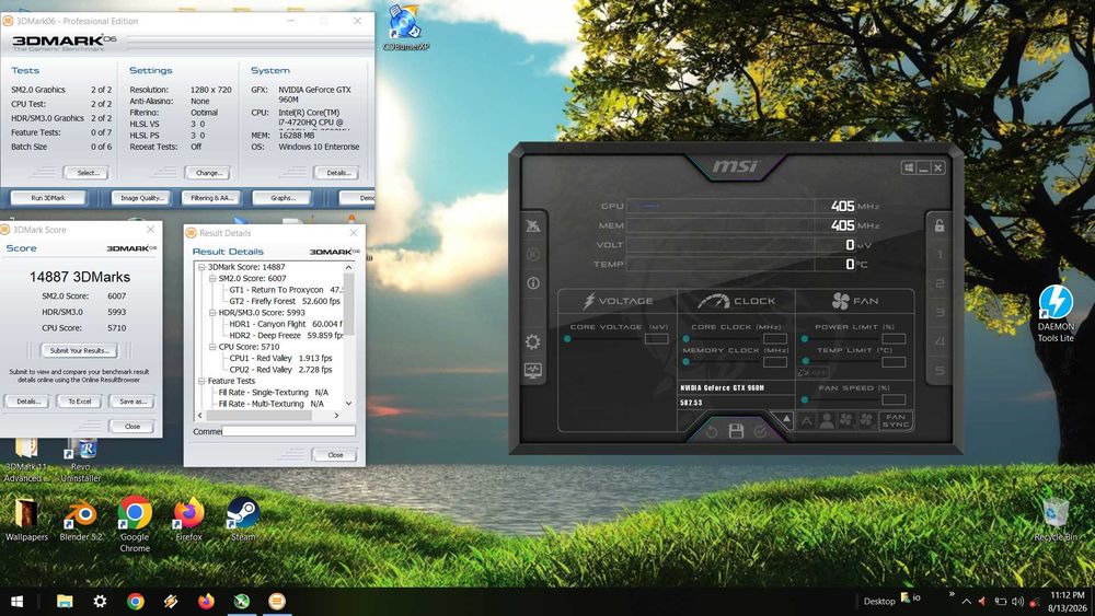 Laptop gaming Lenovo 16" i7, GTX 960M, 16GB Ram, SSHD 1000GB