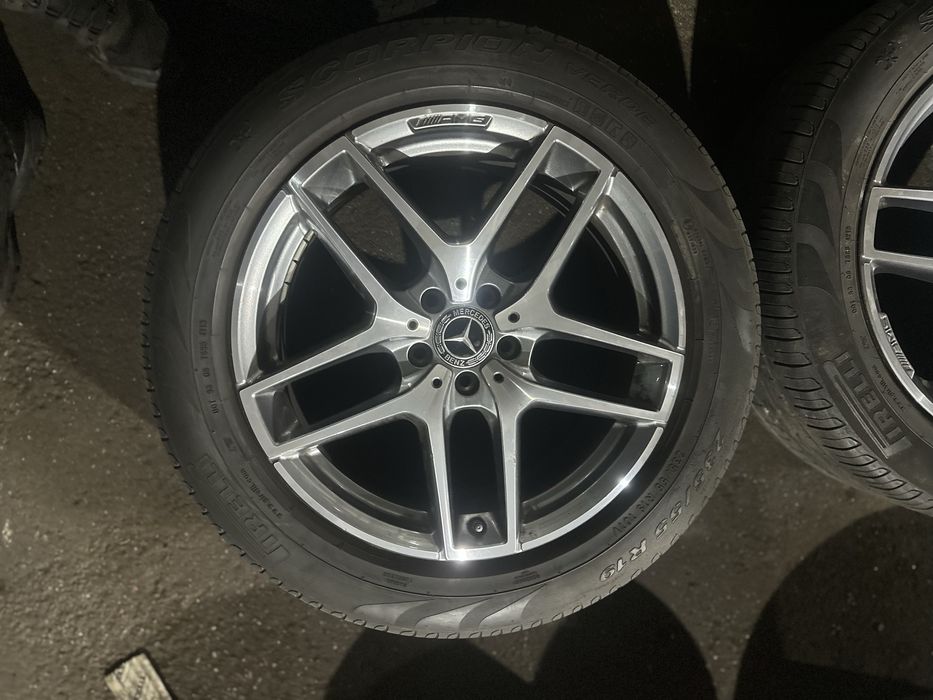 Set Roti GLC • AMG ORIGINALE R19 jante anvelope PIRELLI DOT24 W253 253