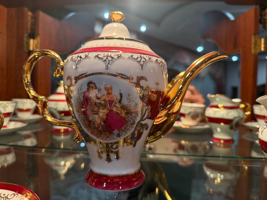 Набор кофейных пар Carlsbad Фредерика Мадонна Красная 140мл(6 пар)