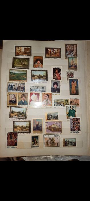 Colecție de timbre vechi
