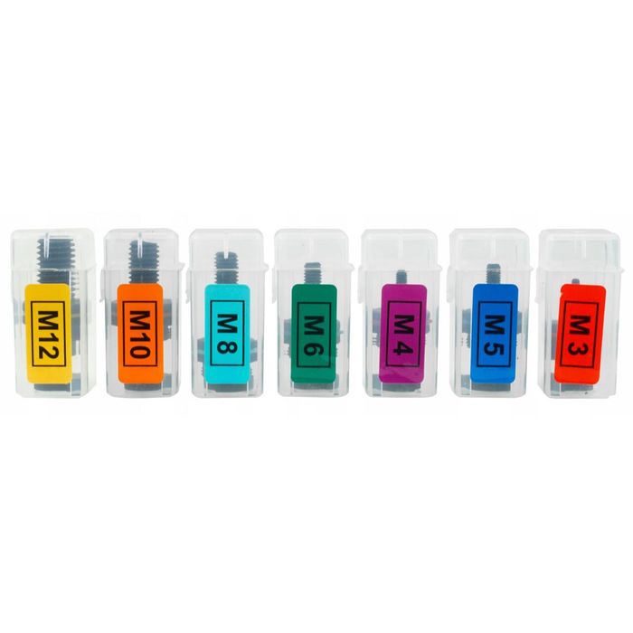 Cleste manual pentru piulite nituibile M3-M12, set cu 70 piulite si