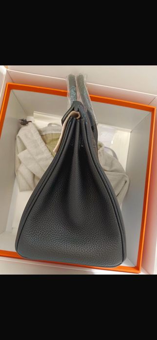 Geanta Hermes Kelly 25 cm neagra