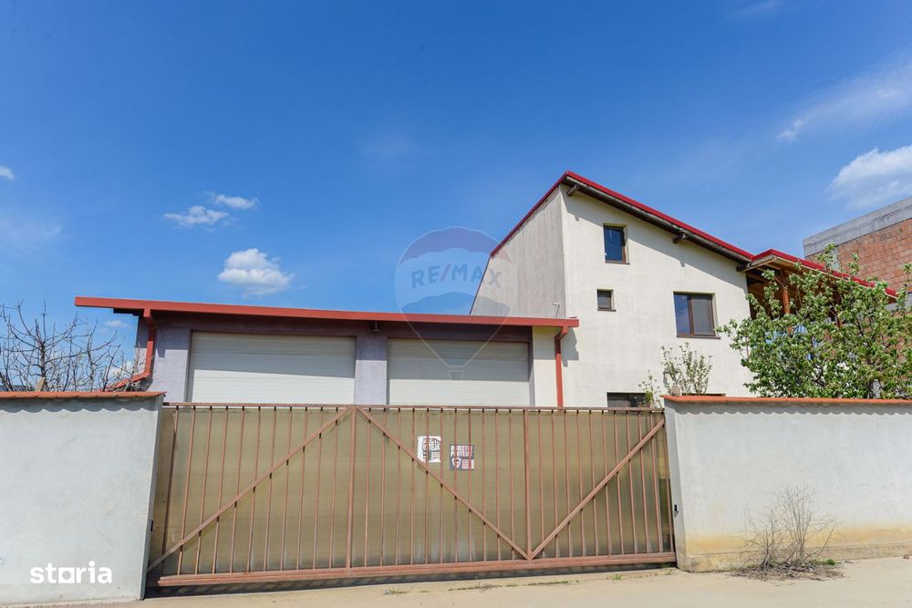 De vanzare casa + hala, teren 580mp, ideala business/service auto