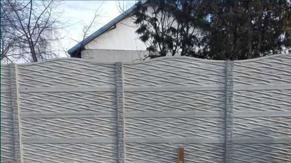 Gard din beton prefabricat. Transport, Montaj, pentru gradina