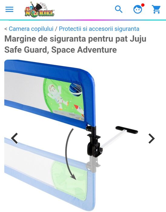 Margine de siguranță pat copii