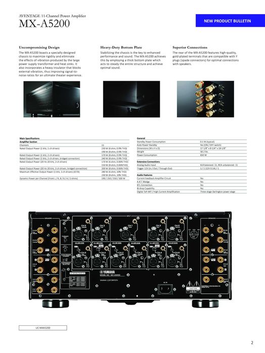 Усилитель мощности Yamaha MX-A5200