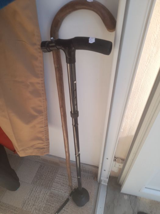 Carjă și baston ,de plastic sau de lemn