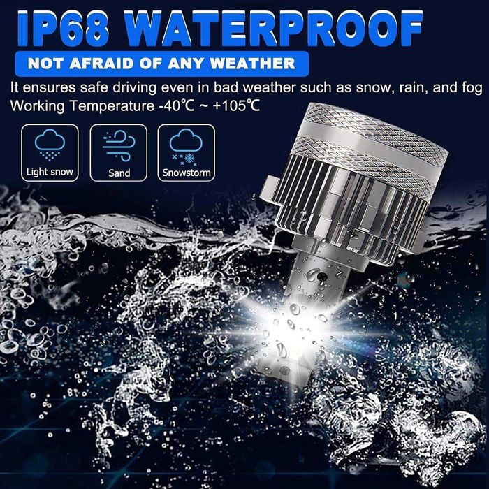 Лед крушки H15 LED, 24000LM 200W ТОП ЦЕНА