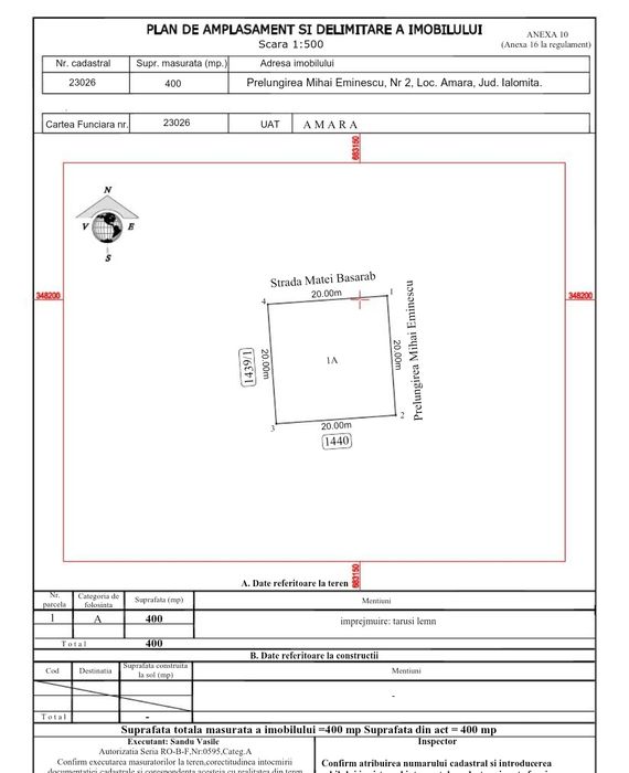 Vand teren de casă Amara