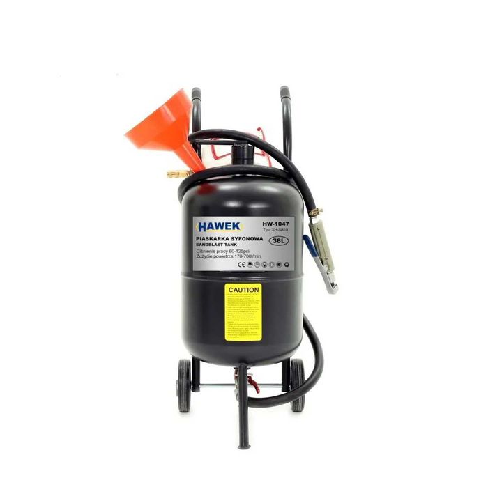 Пневматична пясъкоструйка тип балон 38л HAWEK
