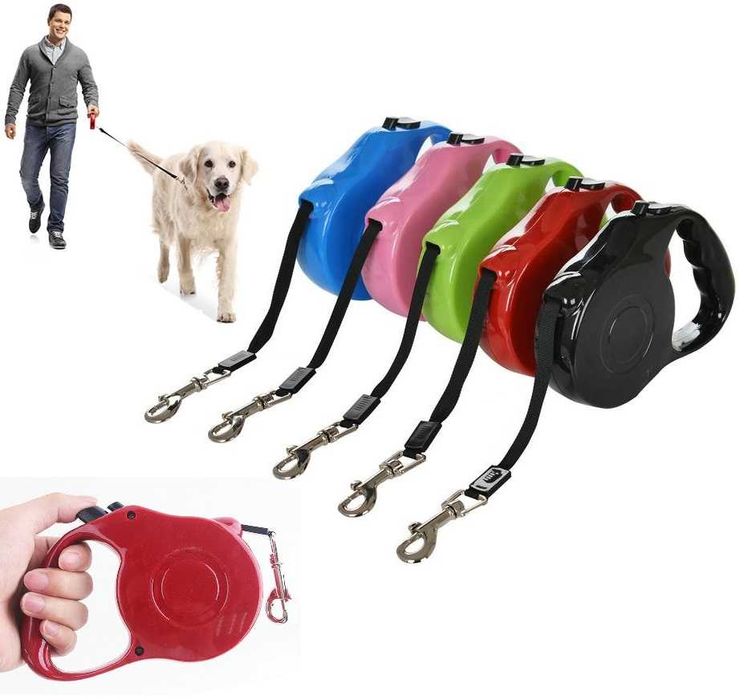 Авоматичен повод 5 метра за куче до 12 кг