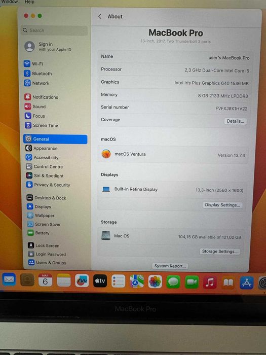 MacBook Pro 13-inch 2017