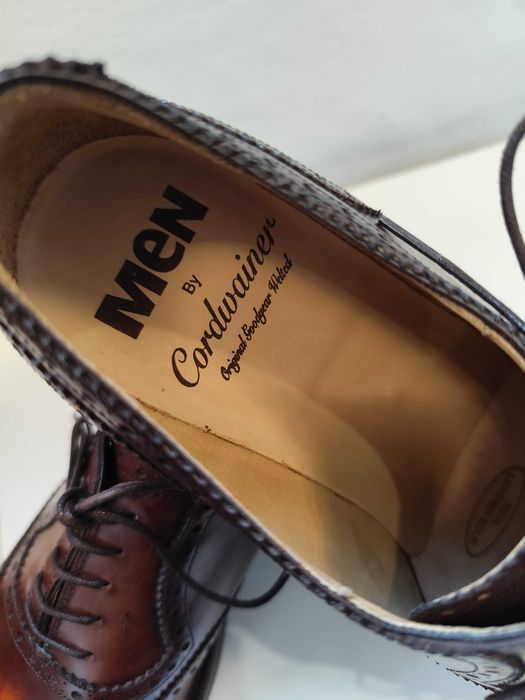 Pantofi oxford 41 41.5 de lux Cordwainer NOI brogue piele naturala