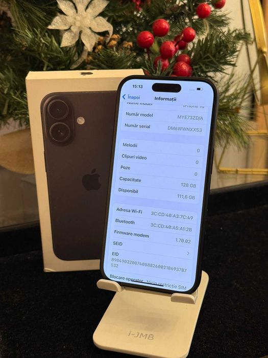 Iphone 16 de 128Gb/100% baterie/IMPECABIL!!!