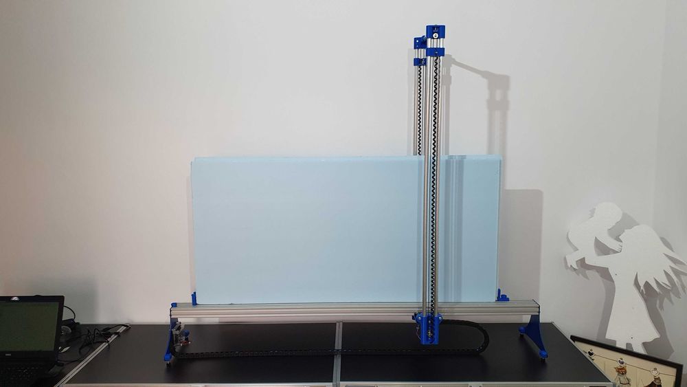 CNC pentru taiat polistiren burete polietilena aparat G1410 USB