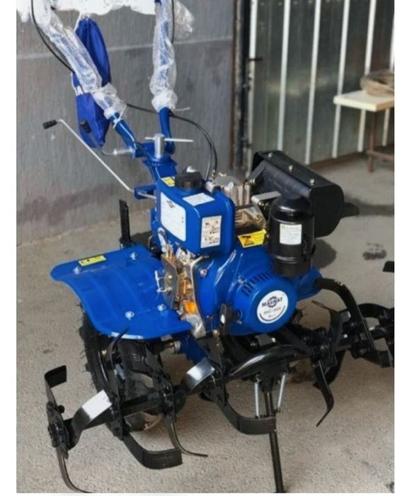 Вспашка огорода мотоплугом