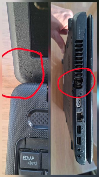 Laptop Toshiba - defect