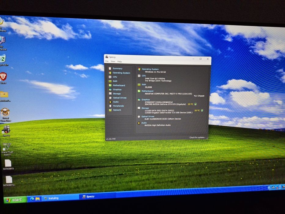 Vand unitate pc gaming  cu monitor mare nou