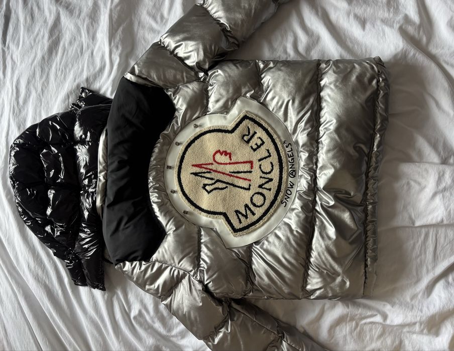 Geaca argintie metallic puffer - marimea L
