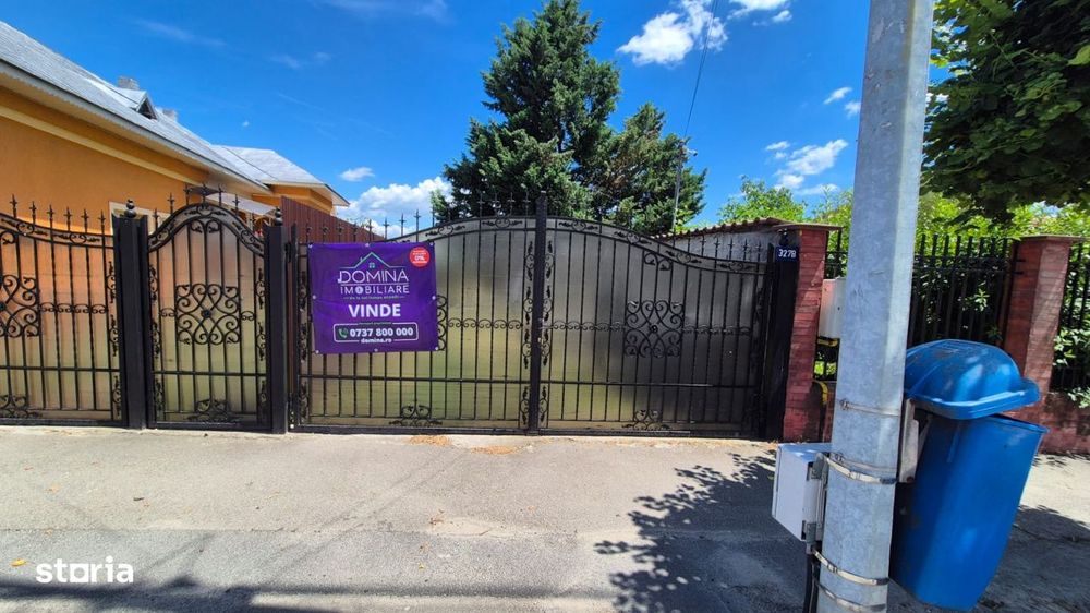 Vanzare teren intravilan imprejmuit – 1.221 mp – acces facil - str