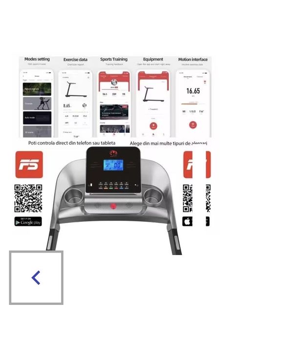 Bandă de alergare electrică BodyFit A2000 – Ca nouă, cu Bluetooth și USB