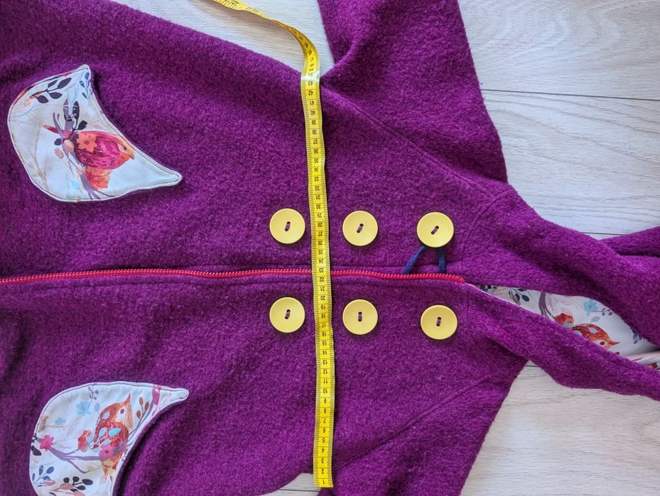 Jacheta fete lana fiarta Ivuska (4-12 ani)