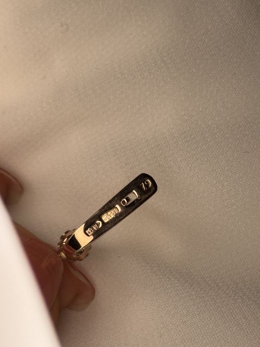 Златен руски сет жълто и бело злато и диаманти