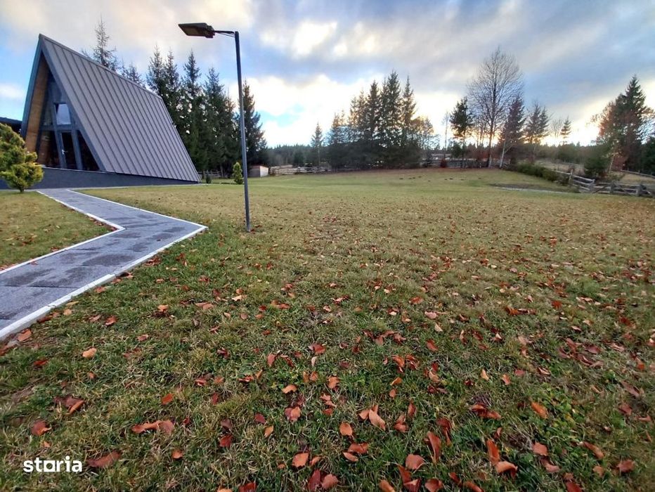 Teren 34,5 ari + cabana A-frame Colibita – ideal pentru resort, spa