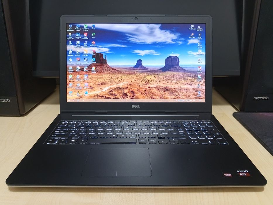 4 ядра DELL 15,6"/AMD A10-7300/8GB DDR3L/1TB HDD/Radeon R7 M265DX 3GB