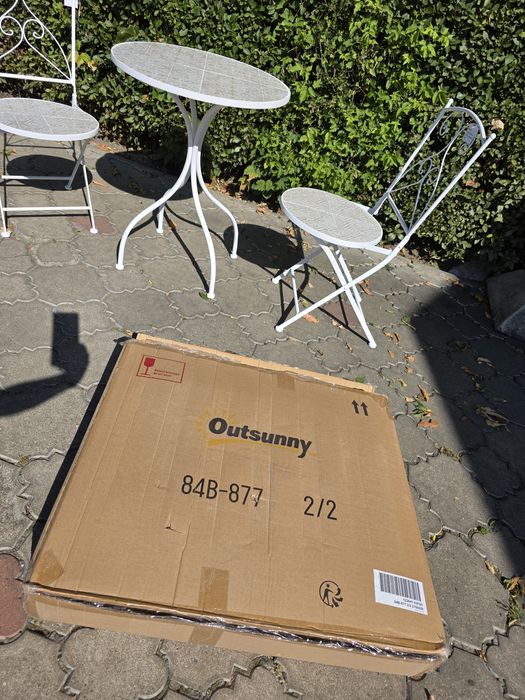 Set de grădină cu scaune pliabile