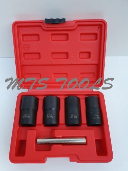 Set tubulare pentru suruburi uzate si prezoane 1/2” 4 piese