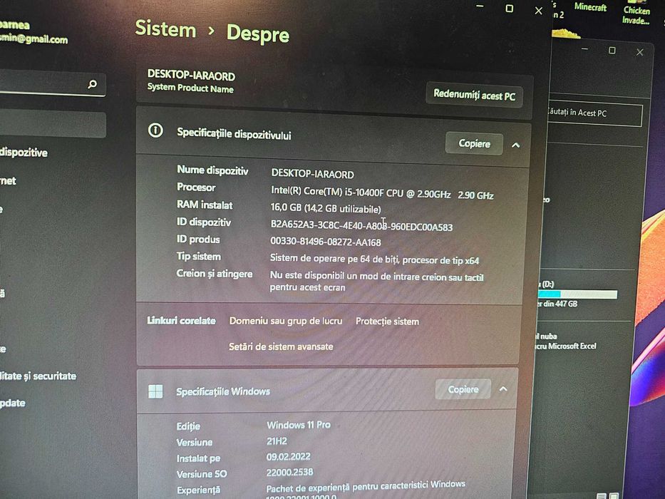 Sistem desktop complet