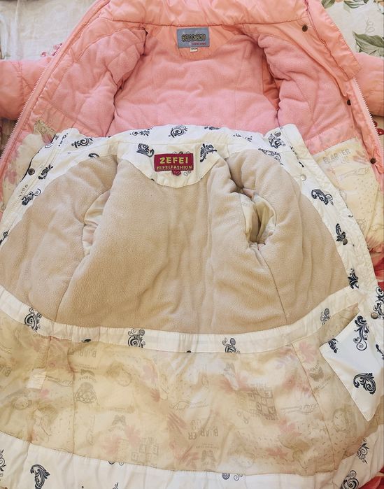 Qizlar uchun kurtka,palto,куртка пальто,pushti va oq rang bor,3,4,5 y