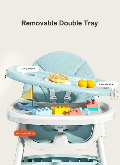 Scaun de masa multifunctional 3 in 1 Little Mom Rocking Chair