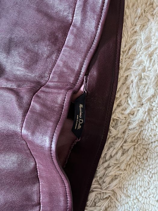 Colanti pantaloni piele Massimo Dutti XS