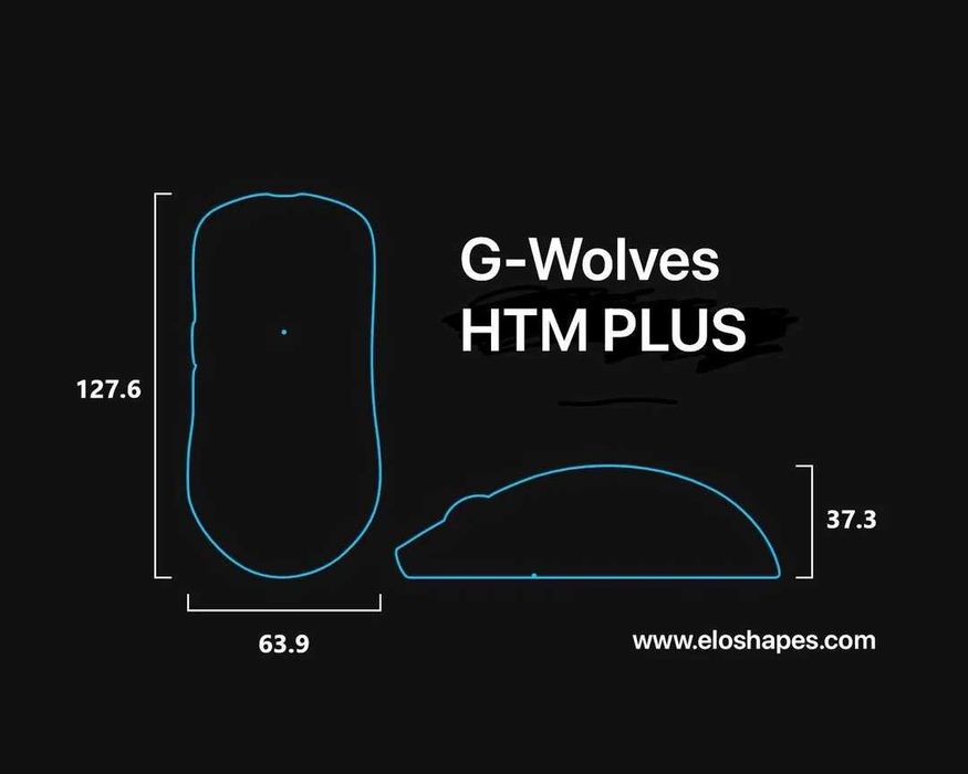 Геймърска мишка G-Wolves HTM Plus 8K - 33g Wireless mouse