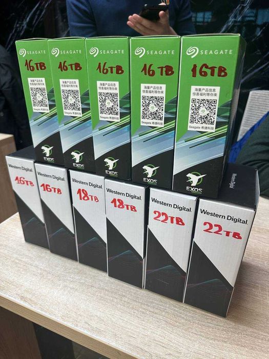 Жесткий диски в наличие.22TB 18TB 16TB