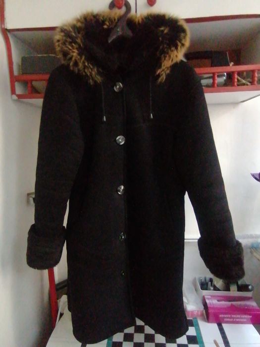 Haine de dáma  din piele, cojoc,  rochie