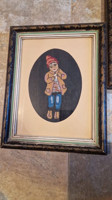 Goblen cu rama ,realizate manual