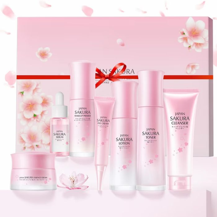 Set îngrijire ten LAIKOU Japan Sakura, 7 bucati, nou