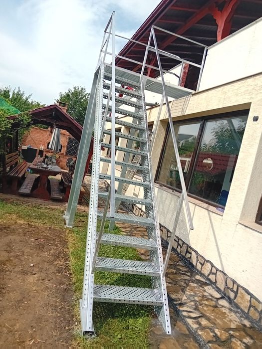 Scara metalica zincata 4mm facem și montaj