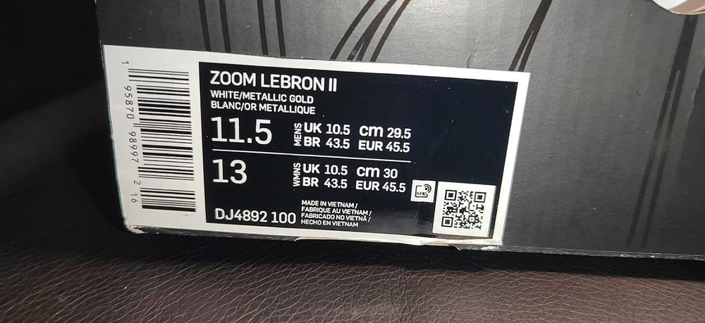 Nike Lebron Zoom II, номер 45.5