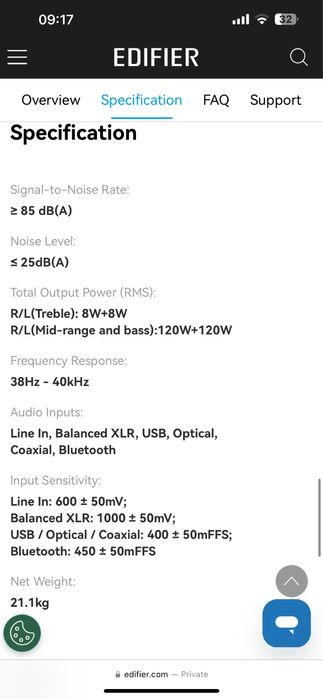Boxe Edifier S3000 Pro HiRes  Noi Garantie